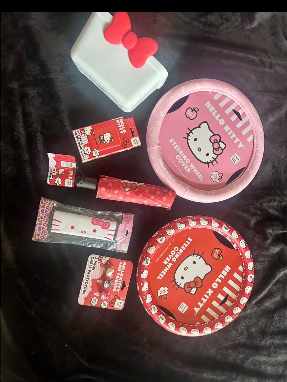 Hello Kitty Pink and Red Party Steering Wheel Covers & Accessories